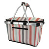 Sachi Insulated Carry Basket with Lid - Hamptons Stripes
