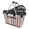 Sachi Insulated Carry Basket with Lid - Hamptons Stripes