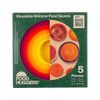 Food Huggers Reusable Silicone Food Savers - 5 Pack