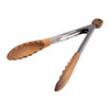 Alfresco Lane 23cm Serving Tongs - Acacia Wood & Stainless Steel