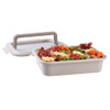 Alfresco Lane Chill & Carry Grazing Box with Handles - Mushroom Grey