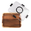 Alfresco Lane Rectangular Grazing Platter with Lid - Acacia Wood