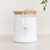Glass Jar 4L with Bamboo Twine Lid - Round