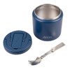 Oasis Stainless Steel Insulated Food Flask 700ml with Spork - Navy