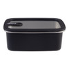 Oasis Microwave Safe Stainless Steel Rectangular Container 1.1L - Black