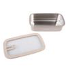 Oasis Microwave Safe Stainless Steel Rectangular Container 700ml - Oat