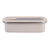 Oasis Microwave Safe Stainless Steel Rectangular Container 700ml - Oat