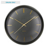 Karlsson 40cm Wall Clock - Globe Black