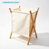 Howards X-Frame 55L Collapsible Laundry Hamper - Bamboo