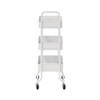 Howards 3 Tier Metal Mesh Trolley - White