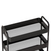 Howards 3 Tier Metal Mesh Trolley - Black