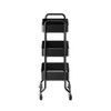 Howards 3 Tier Metal Mesh Trolley - Black