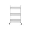 Howards Pyramid 3 Tier Metal Mesh Trolley - White