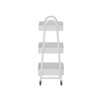 Howards Pyramid 3 Tier Metal Mesh Trolley - White
