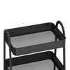 Howards Pyramid 3 Tier Metal Mesh Trolley - Black