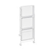 Howards 3 Tier Folding Metal Mesh Trolley - White
