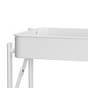 Howards 3 Tier Folding Metal Mesh Trolley - White