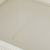 Howards Stylish Rectangular 3 Tier Metal Mesh Trolley - White
