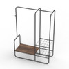 Howards 2 Bay Multi-Level Garment Rack - Black