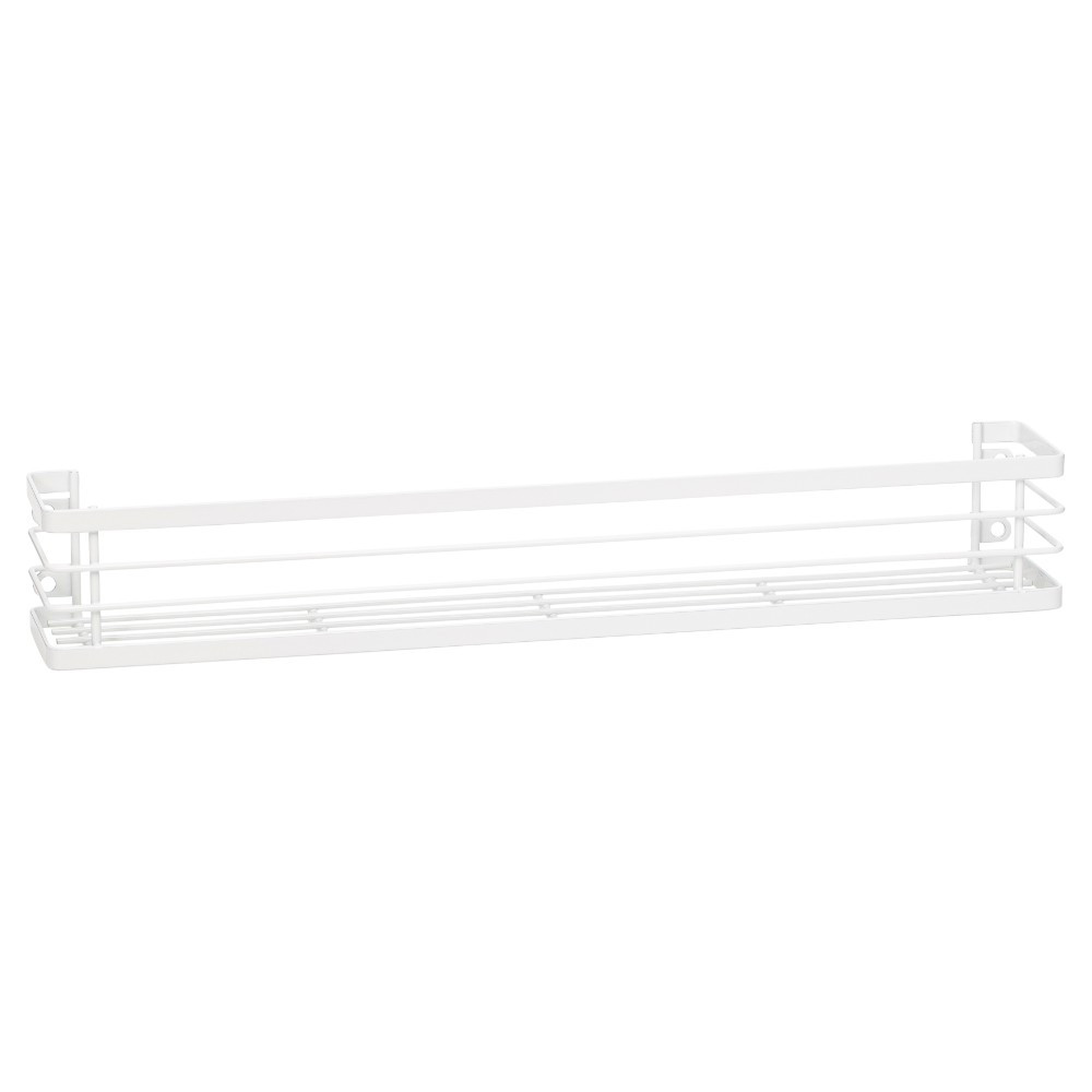 Howards Powder Coated Wire Wall Mountable Spice Rack Large White