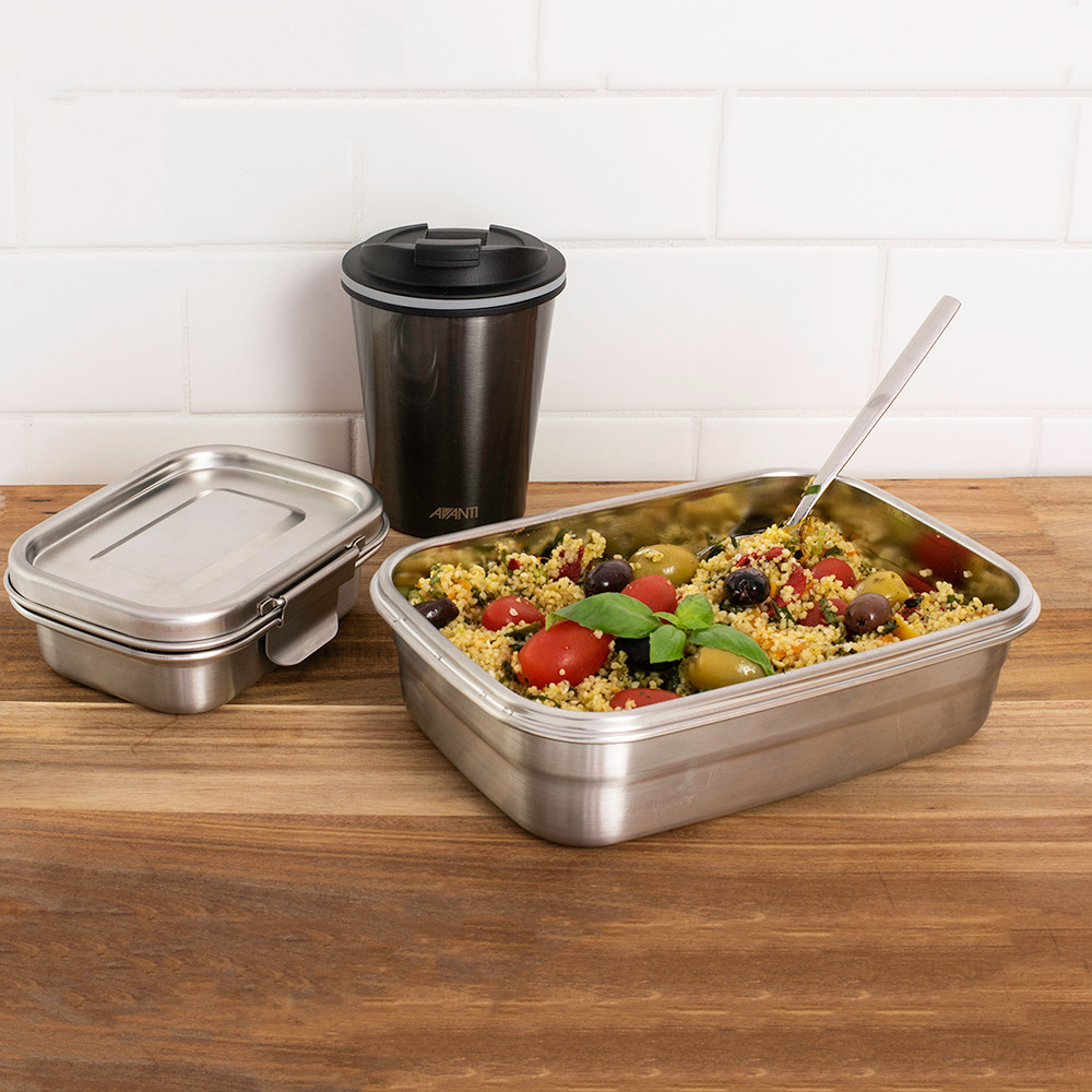 Avanti Dry Cell Airtight Stainless Steel Food Container 1.25L Howards