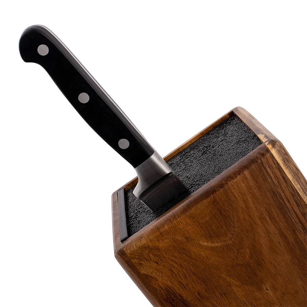 Image showcasing Peer Sorensen iBlock Intelligent Knife Block - Acacia | Howards Storage ...