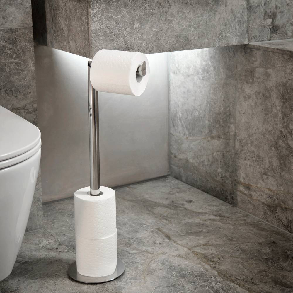 Joseph Joseph EasyStore Luxe Stainless Steel Toilet Roll Holder