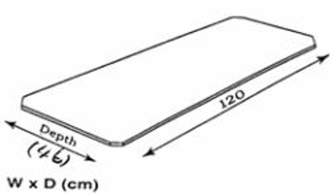easybuild Clear PVC Shelf Sheet 120x46cm Howards Storage World