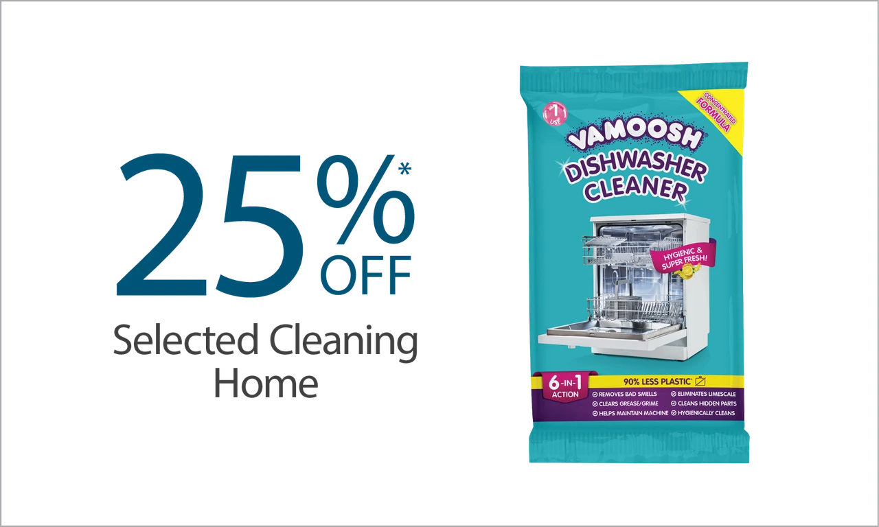 25% off selected home cleaning