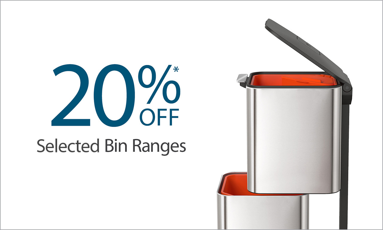 20% off selected bins