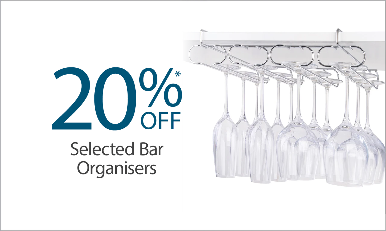 20% off selected bar organisers