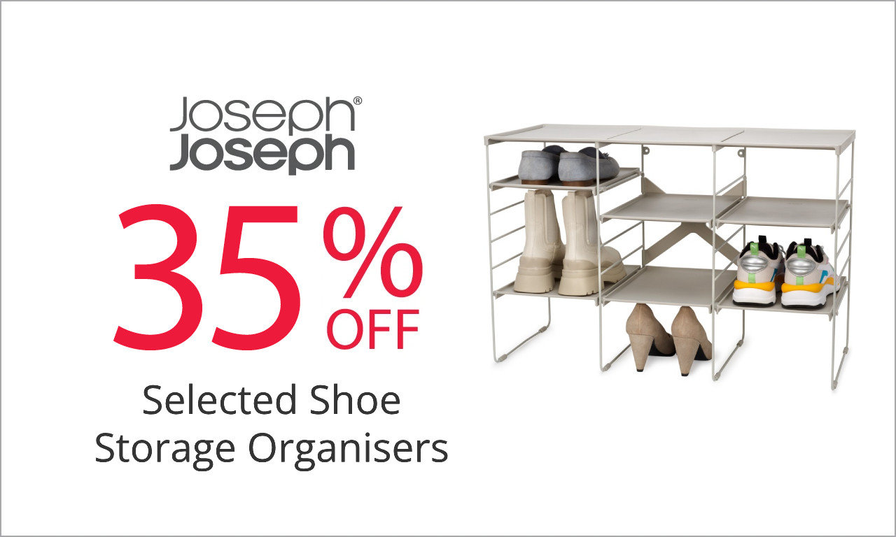 35% off select shoe storage