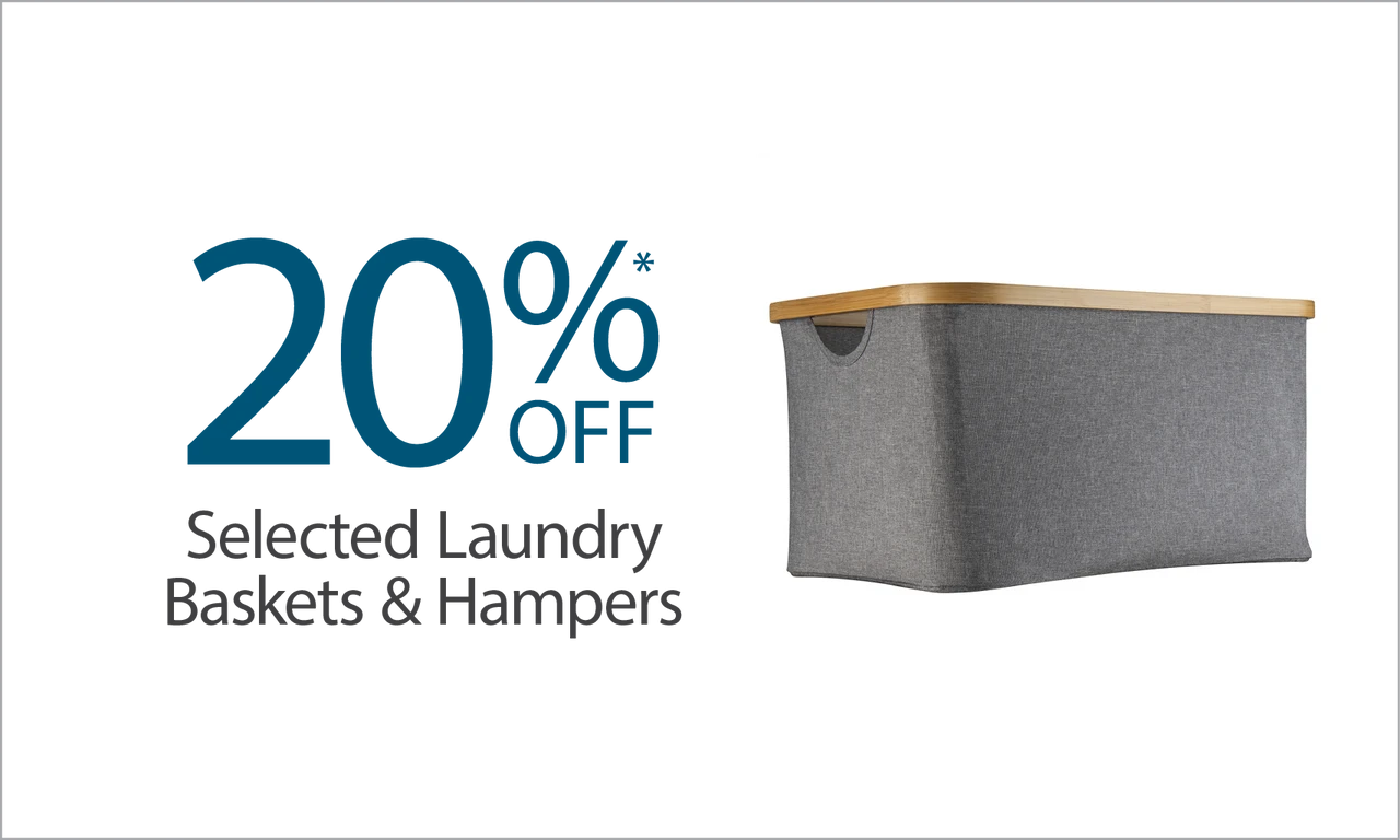20% off laundry baskets