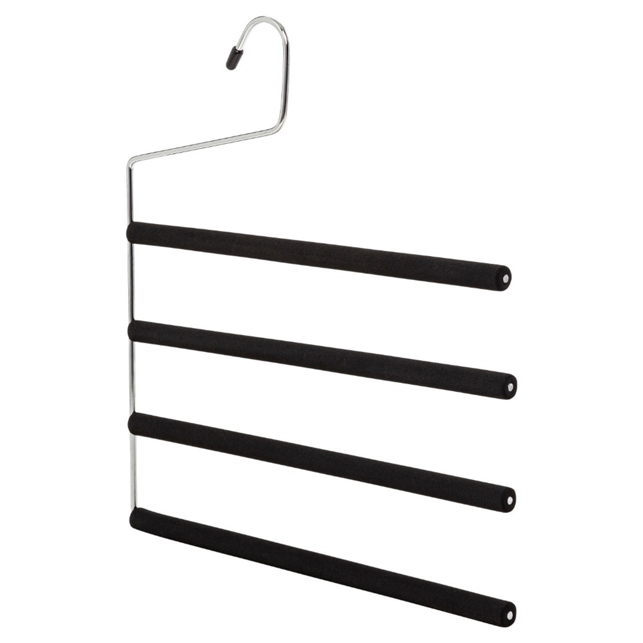 Trouser Hangers Metal 12 set Open Ended Pants Easy Hang Non Slip Slide  Wardrobe  eBay