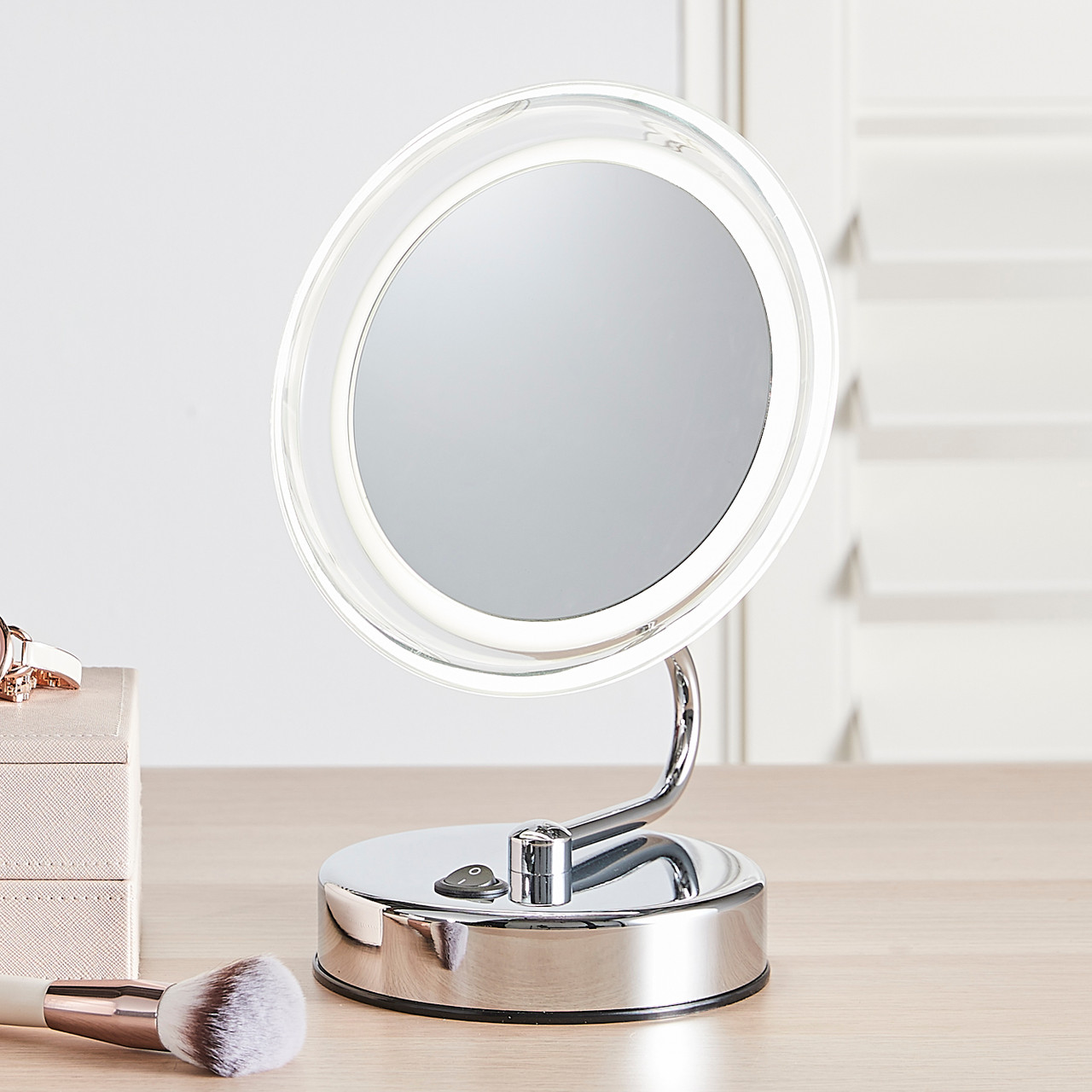 Vanity mirror with lights shop and magnification