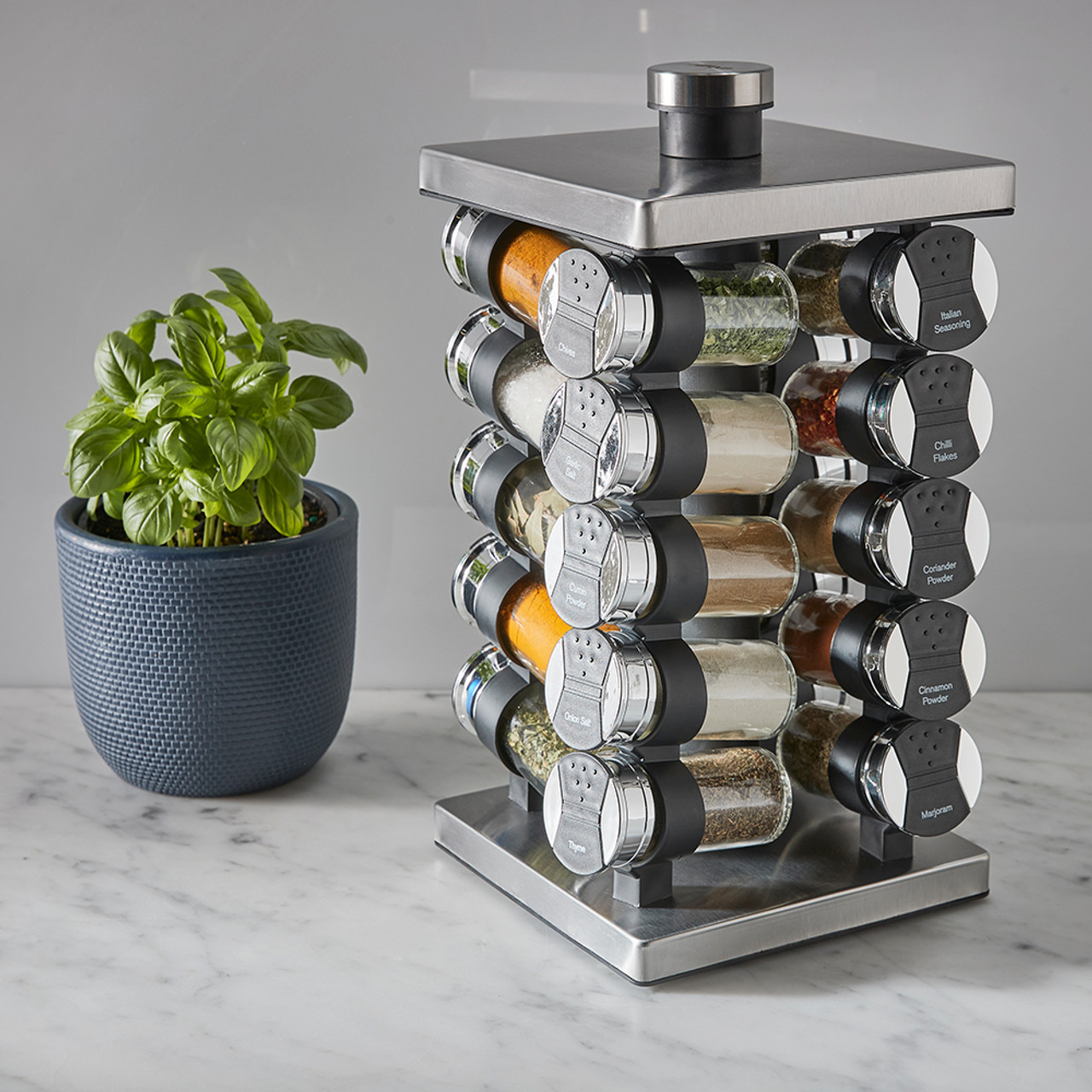 Avanti 20 Jar Revolving Spice Rack with Spices Howards Storage World