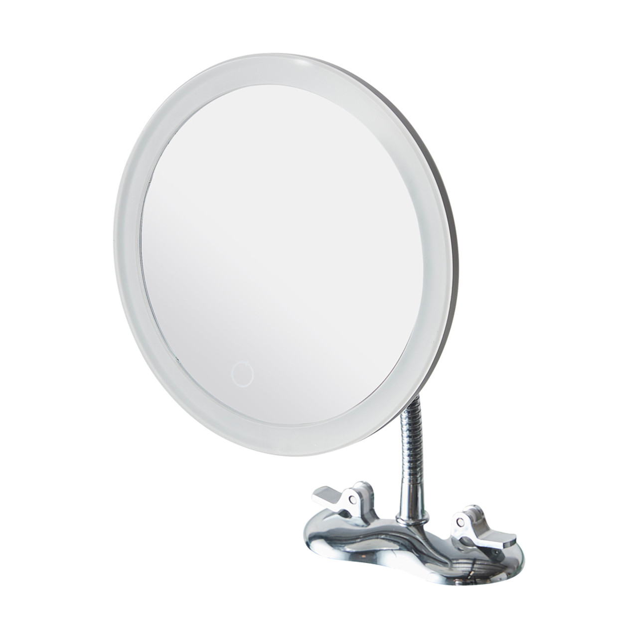 Suction cup magnifying mirror shop with light