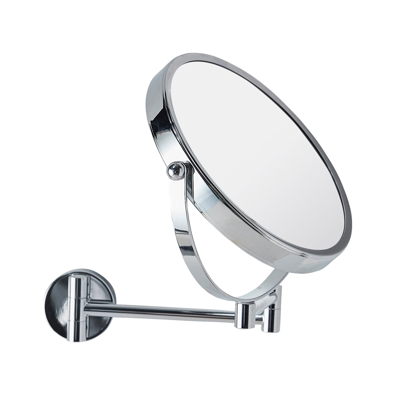 Extendable magnifying 2024 mirror with light