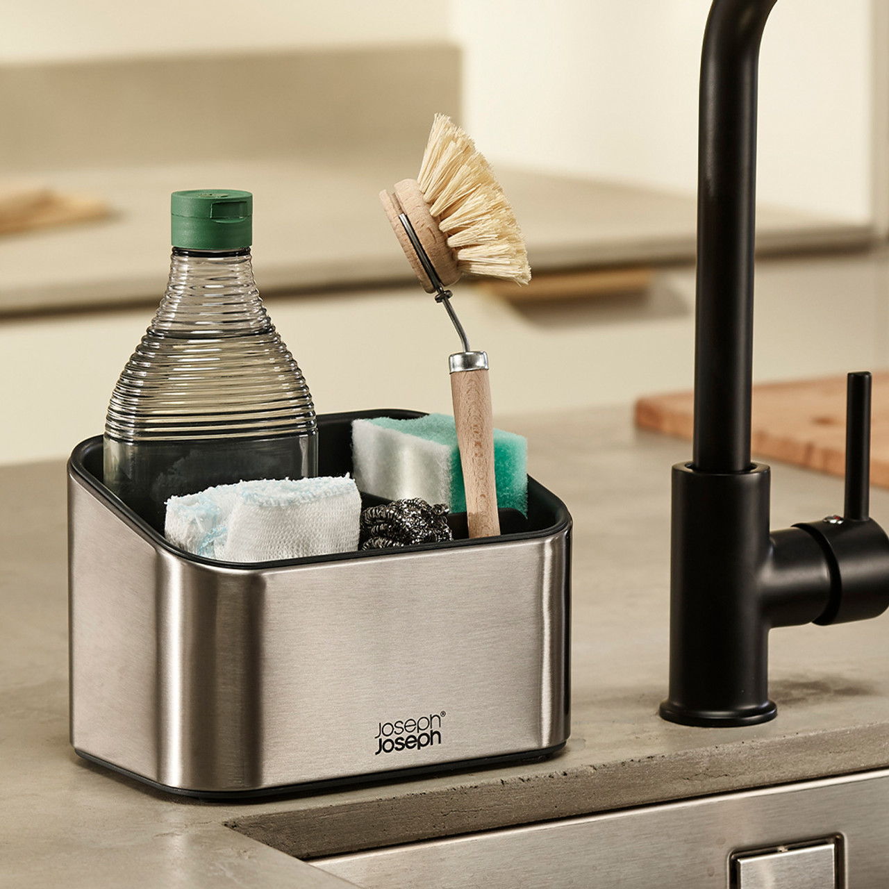 Joseph Joseph Surface Stainless Steel Tiered Sink Tidy Howards Storage World