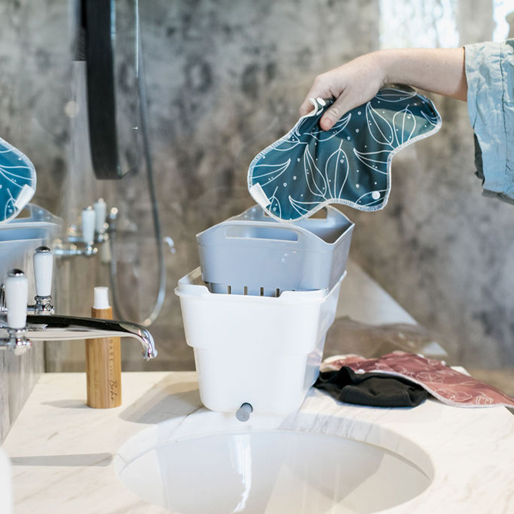 Strucket Mini White Straining Bucket 4.5L Grey Howards Storage World