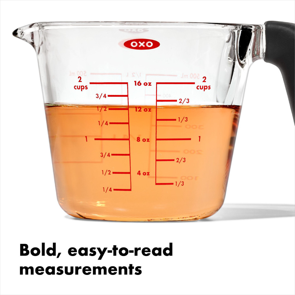 OXO Good Grips Glass Measuring Cup 2 Cup / 500ml Howards Storage World