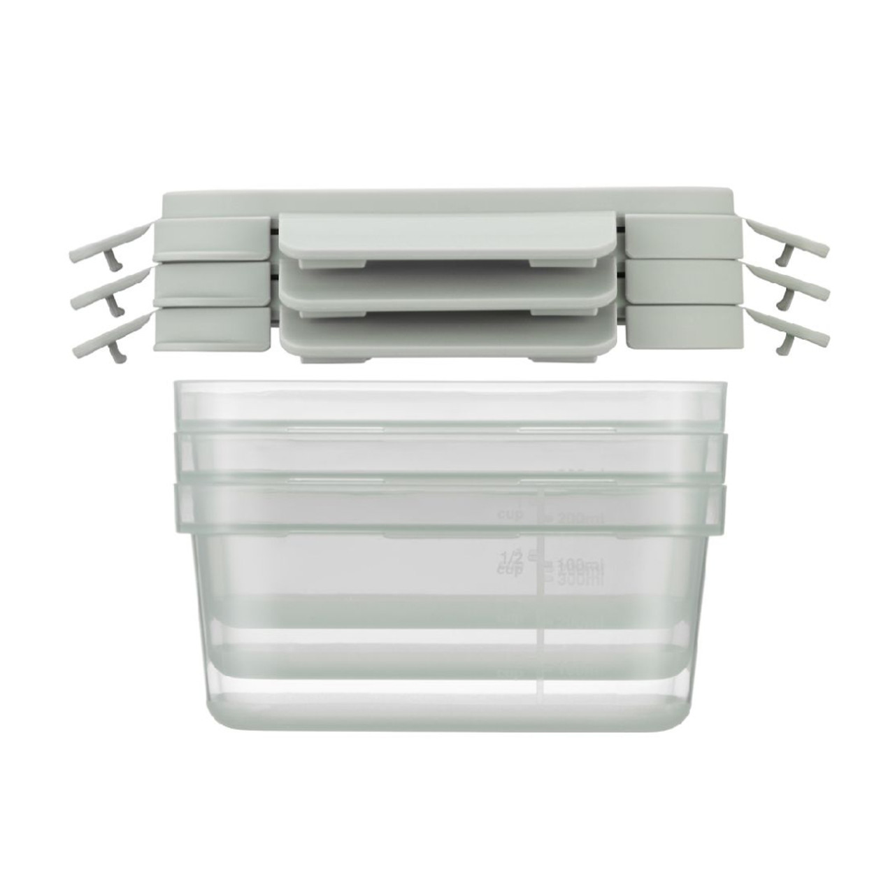 Lock & Lock Nestopia Rectangle Food Containers 500ml 3 Pack Howards