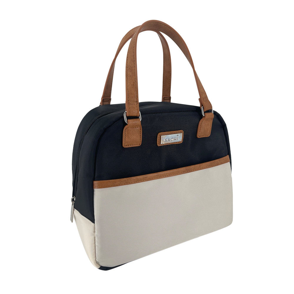 Sachi Style 237 Insulated Cali Lunch Bag - Black/Cream | Howards