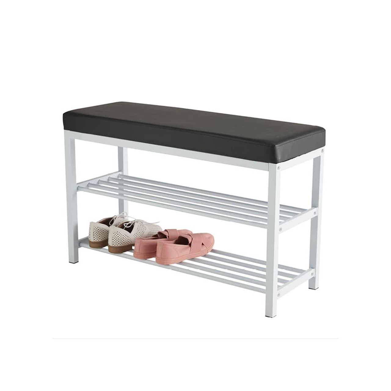 Howards 2 Tier Shoe Rack With Seat 