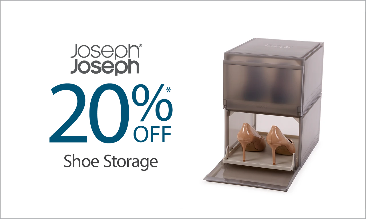 20% off shoe storage