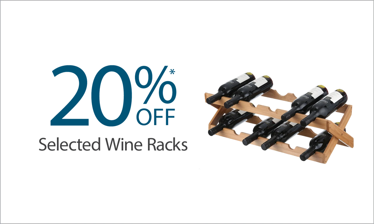 20% off selected wine racks