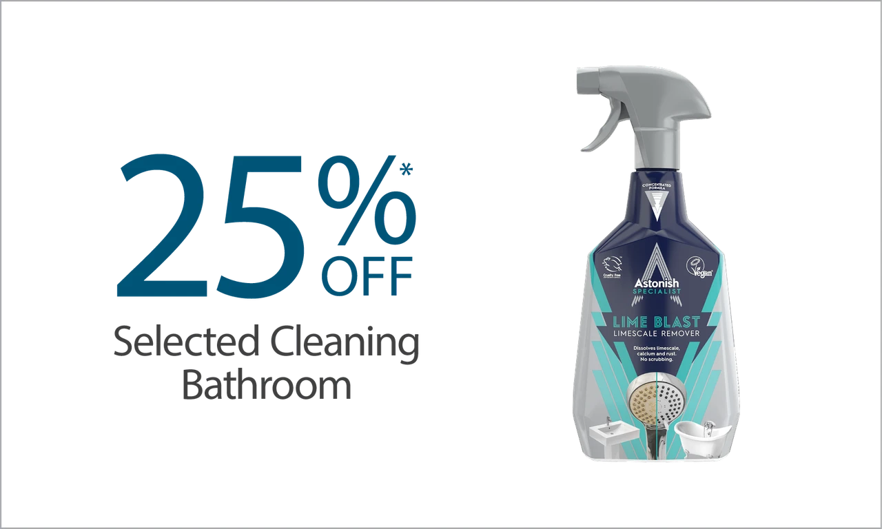 25% off selected bathroom cleaning
