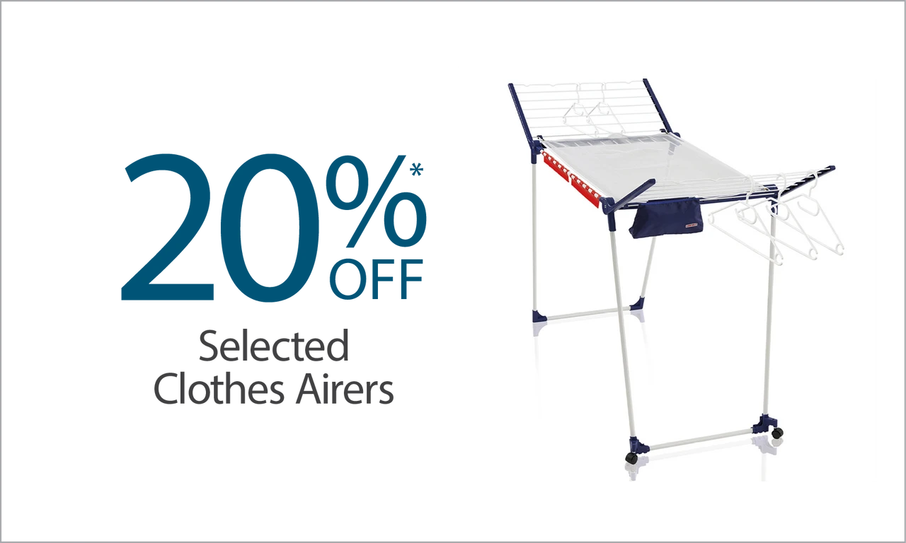 20% off clothes airers