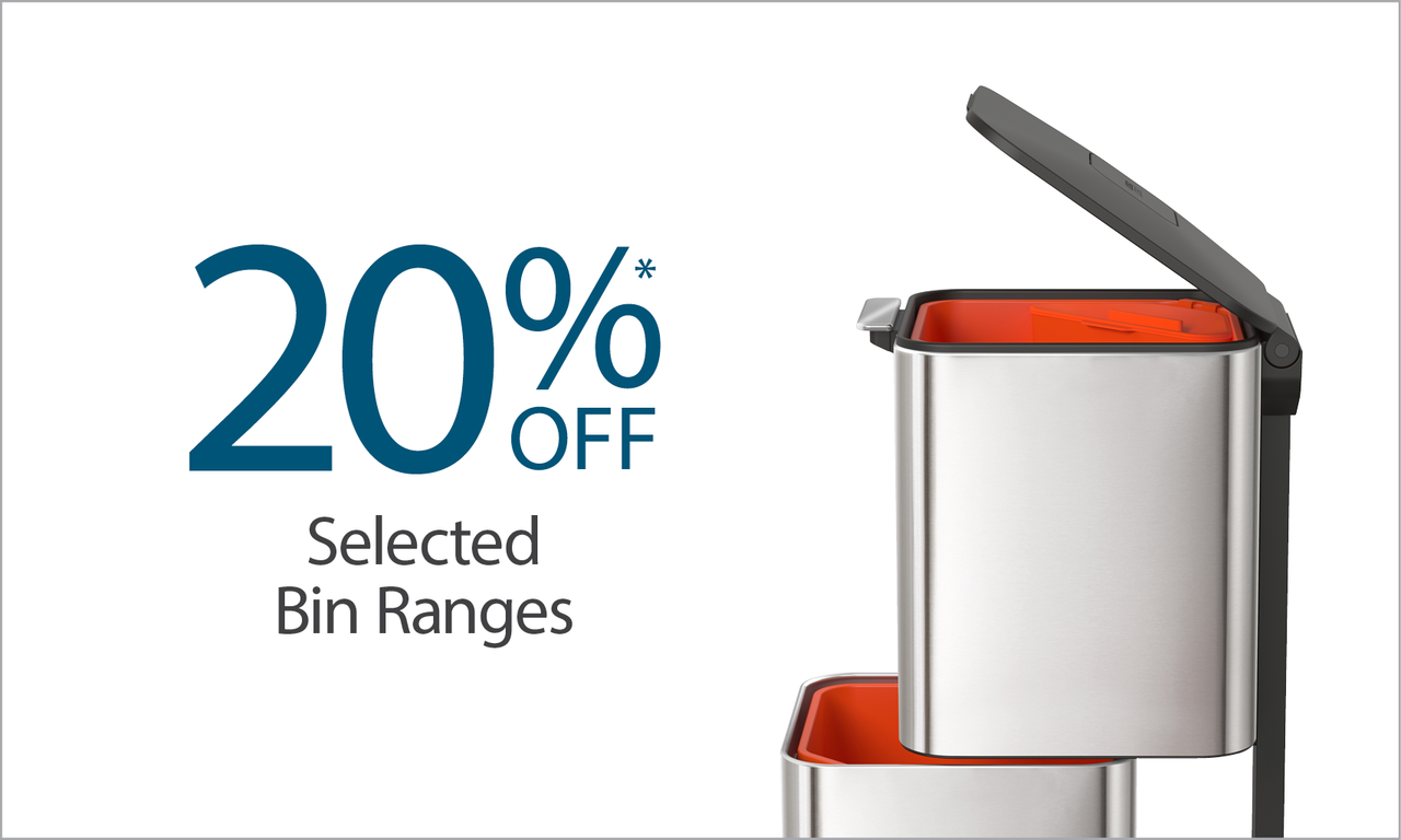 20% off selected bins