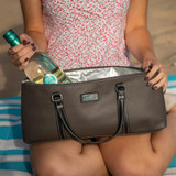 Sachi Insulated Wine Purse - Charcoal